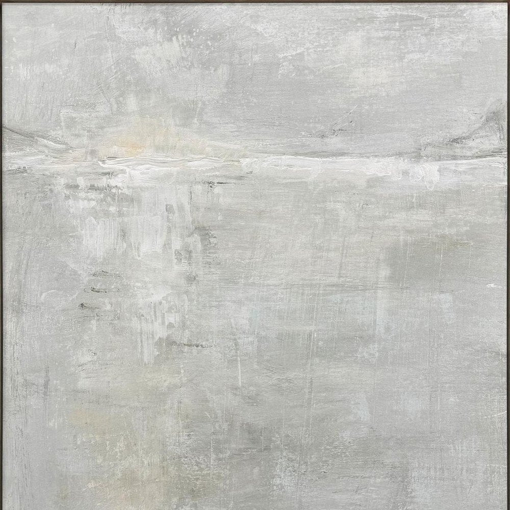 Rise Distressed White Framed Wall Art HomeRoots