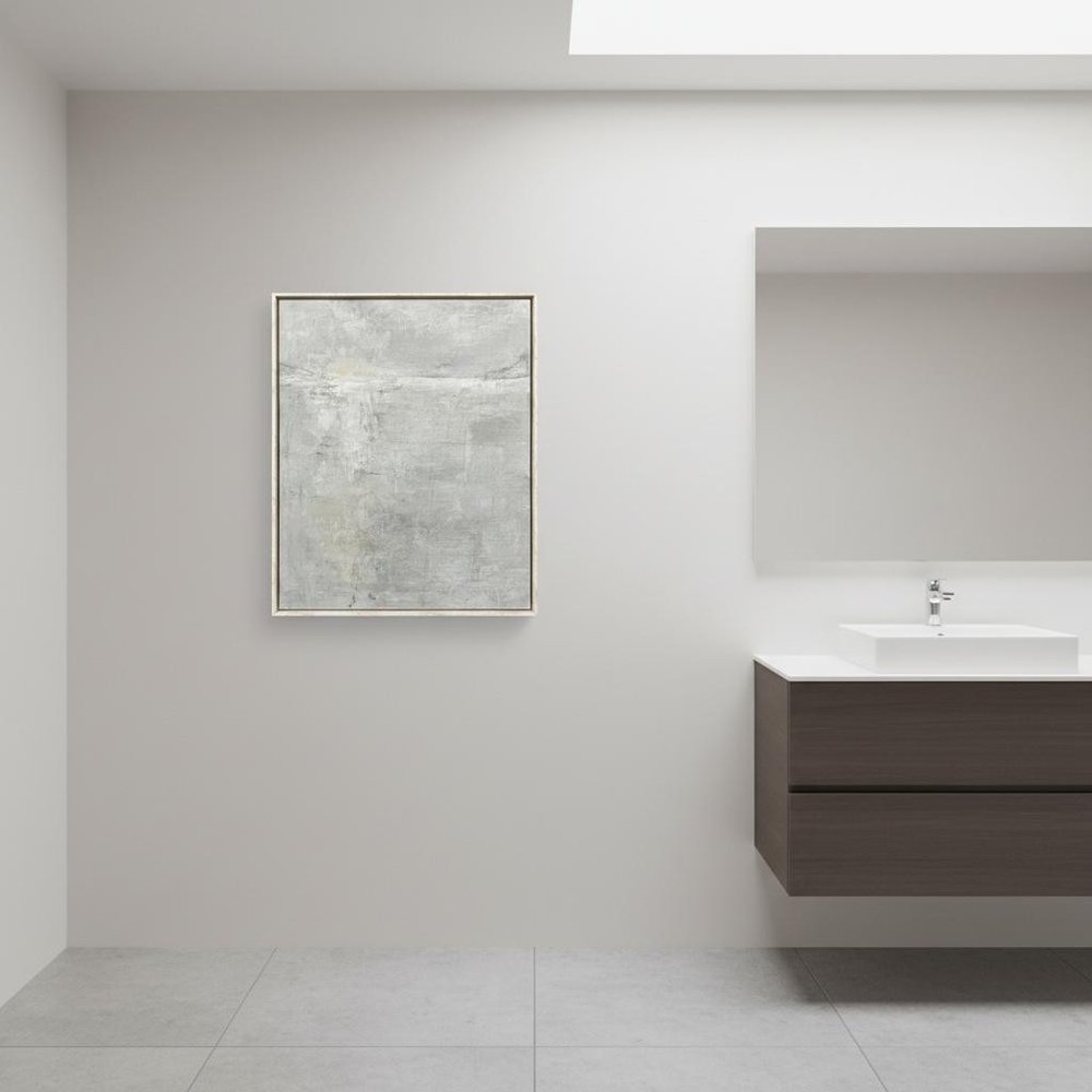 Rise Distressed White Framed Wall Art HomeRoots