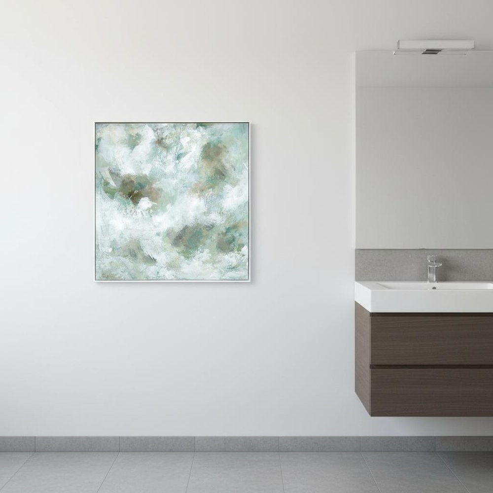 Seaglass White Framed Wall Art HomeRoots