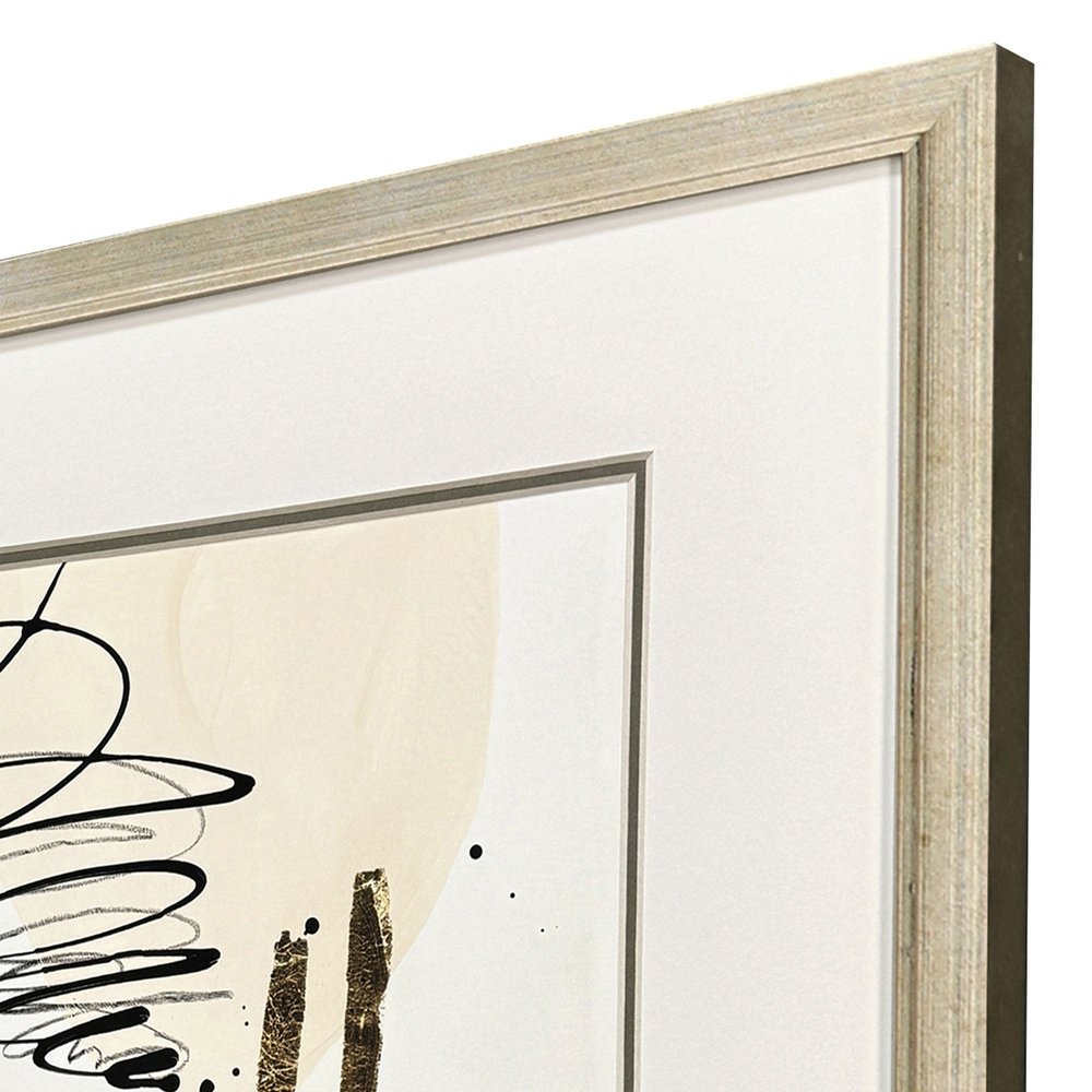 Set Of Three Rock Garden Gold Framed Wall Art HomeRoots