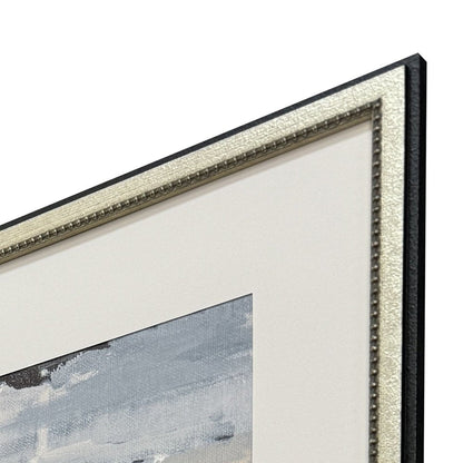 Set Of Four Splendid Blues Silver Framed Wall Art HomeRoots