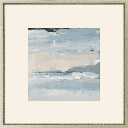 Set Of Four Splendid Blues Silver Framed Wall Art HomeRoots