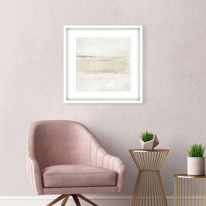 Restful Landscape II White Framed Wall Art