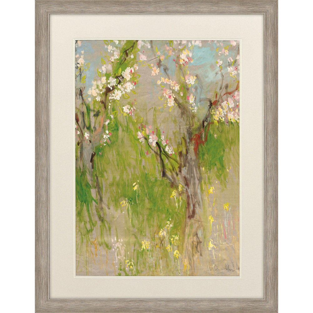 Spring Day Distressed Silver Framed Wall Art — view 1