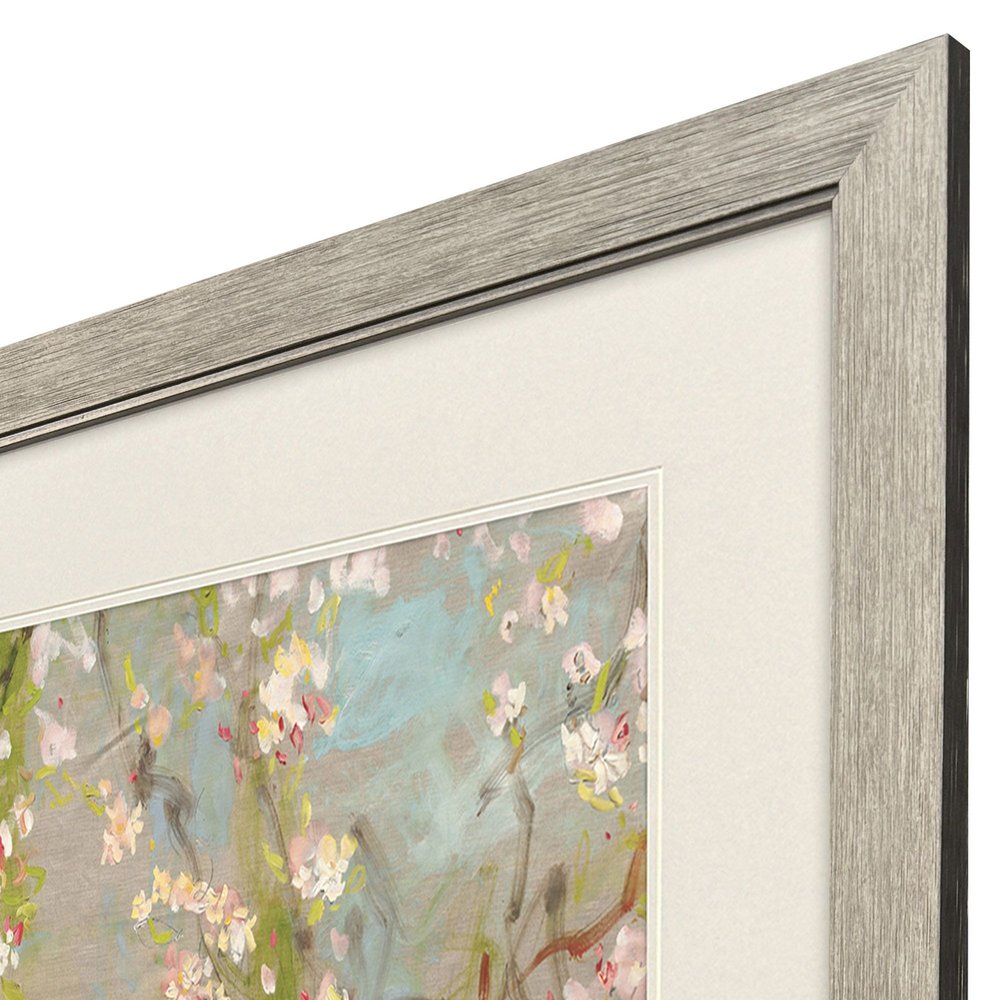 Spring Day Distressed Silver Framed Wall Art