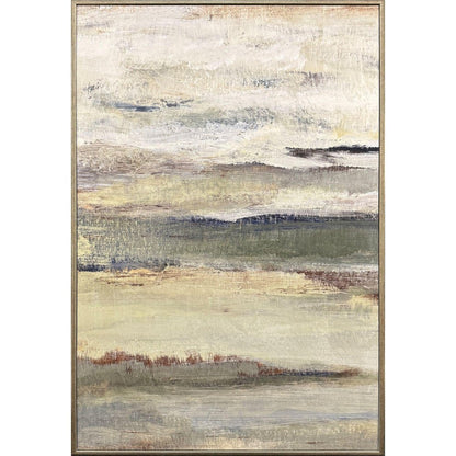 The Land Breathes I Distressed Silver Framed Wall Art HomeRoots