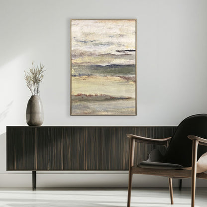 The Land Breathes I Distressed Silver Framed Wall Art HomeRoots