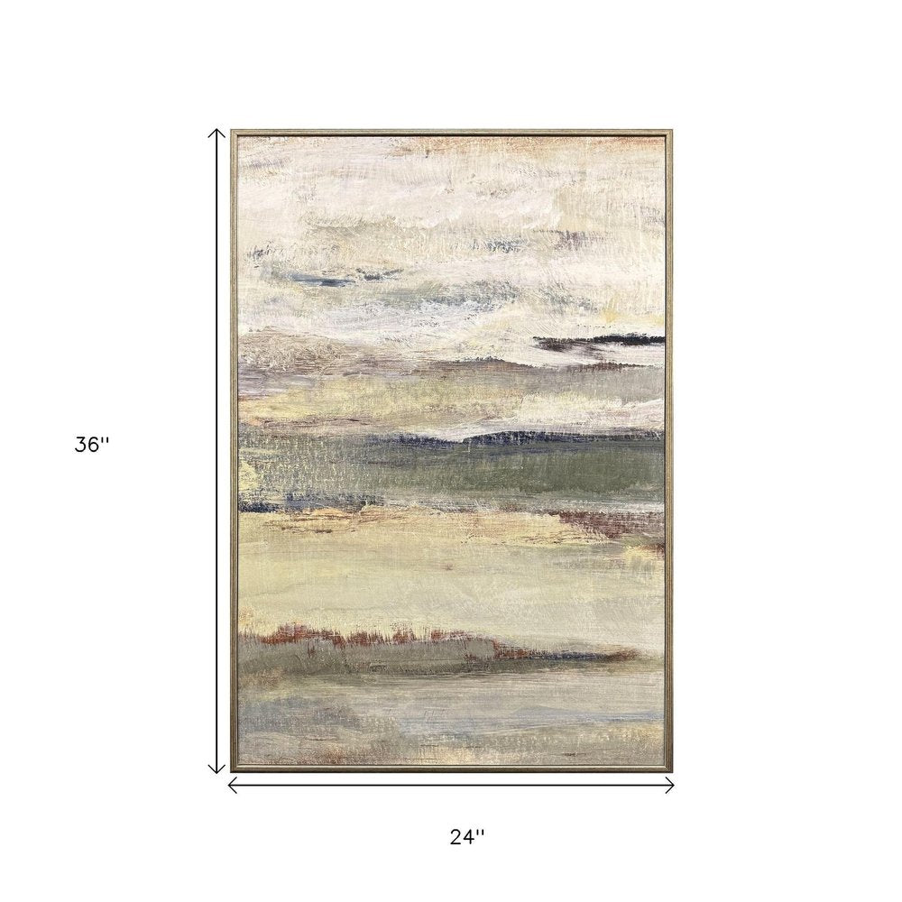 The Land Breathes I Distressed Silver Framed Wall Art — view 8