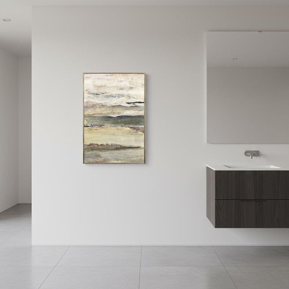 The Land Breathes I Distressed Silver Framed Wall Art HomeRoots