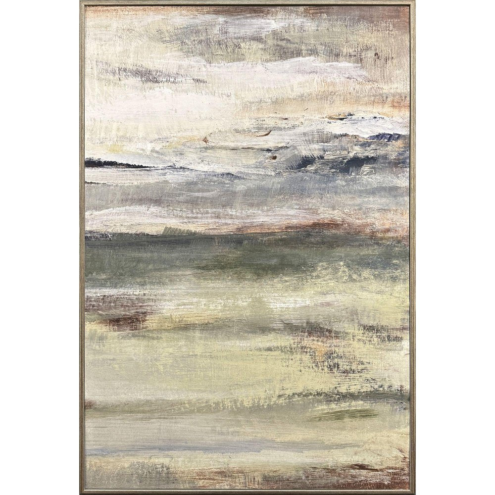 The Land Breathes II Distressed Silver Framed Wall Art