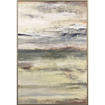 The Land Breathes II Distressed Silver Framed Wall Art