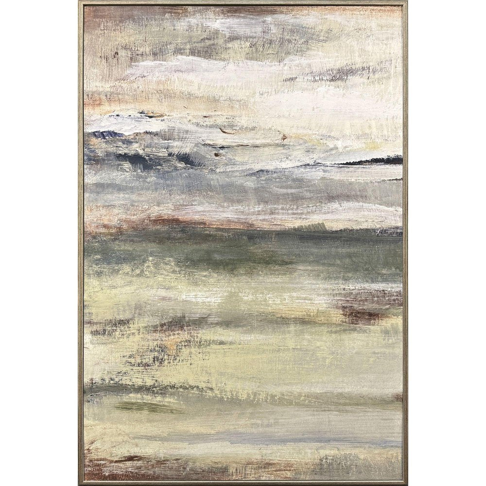 The Land Breathes II Distressed Silver Framed Wall Art