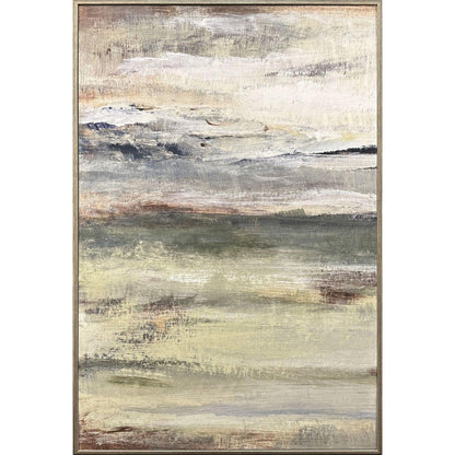The Land Breathes II Distressed Silver Framed Wall Art