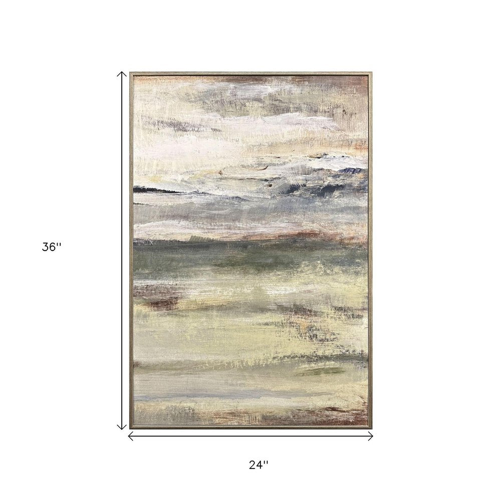 The Land Breathes II Distressed Silver Framed Wall Art — view 6