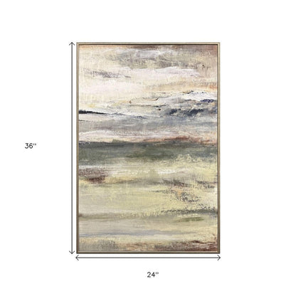 The Land Breathes II Distressed Silver Framed Wall Art