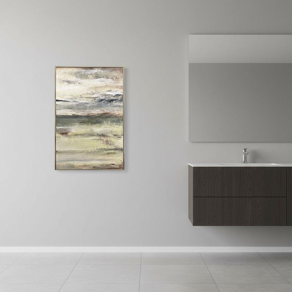 The Land Breathes II Distressed Silver Framed Wall Art