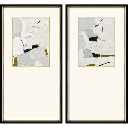 Set Of Two Zen Interactions I Black Framed Wall Art