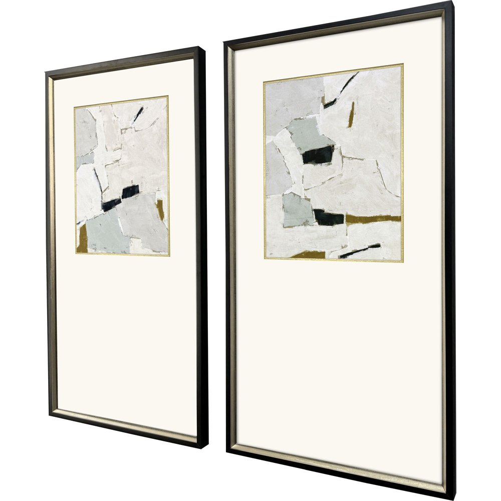 Set Of Two Zen Interactions I Black Framed Wall Art — view 3