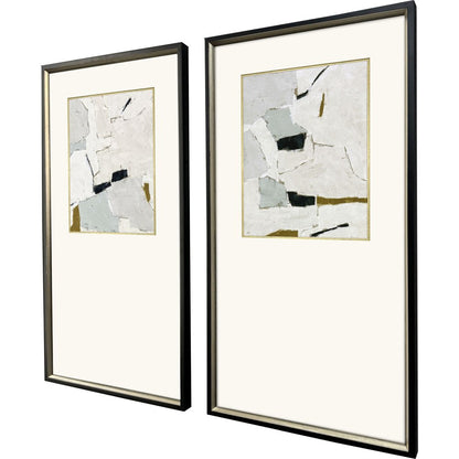 Set Of Two Zen Interactions I Black Framed Wall Art