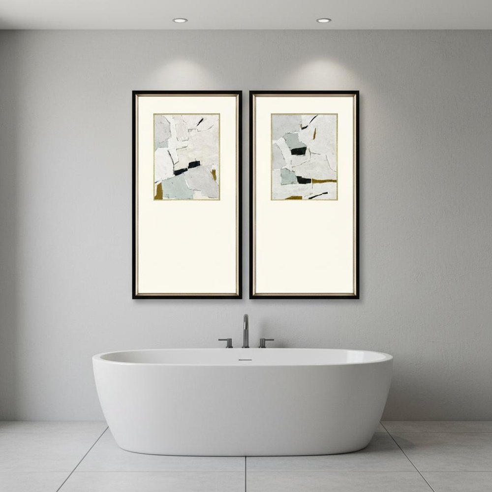 Set Of Two Zen Interactions I Black Framed Wall Art — view 5
