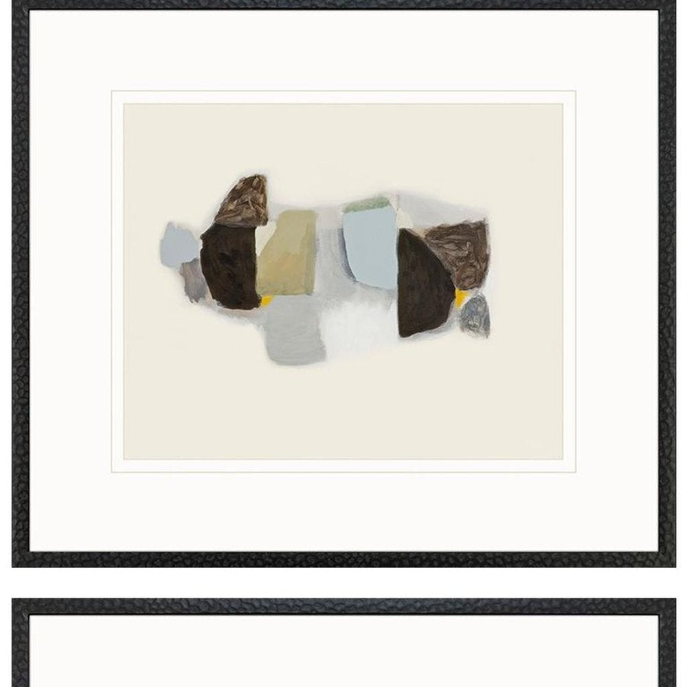 Set Of Three Goudy Sans Black Framed Wall Art