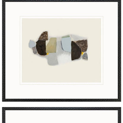 Set Of Three Goudy Sans Black Framed Wall Art