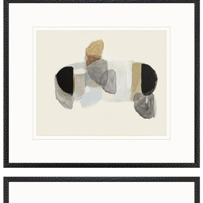 Set Of Three Aitkin Black Framed Wall Art