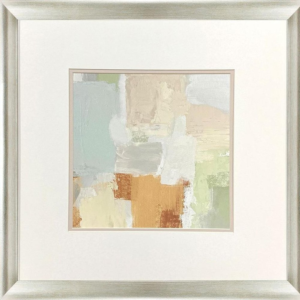 Set Of Two Painted Sketch Silver Framed Wall Art — view 4