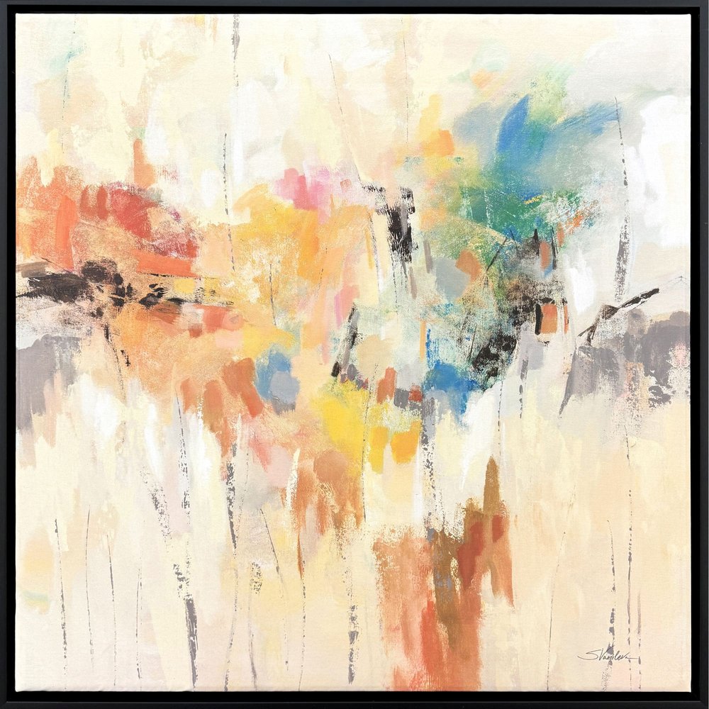 Merry Go Round Black Framed Wall Art — view 1