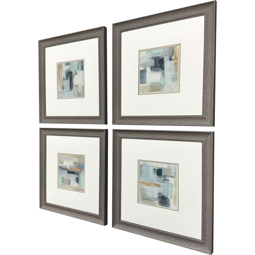 Set Of Four Fern Brook Morning Brown Framed Wall Art — view 3