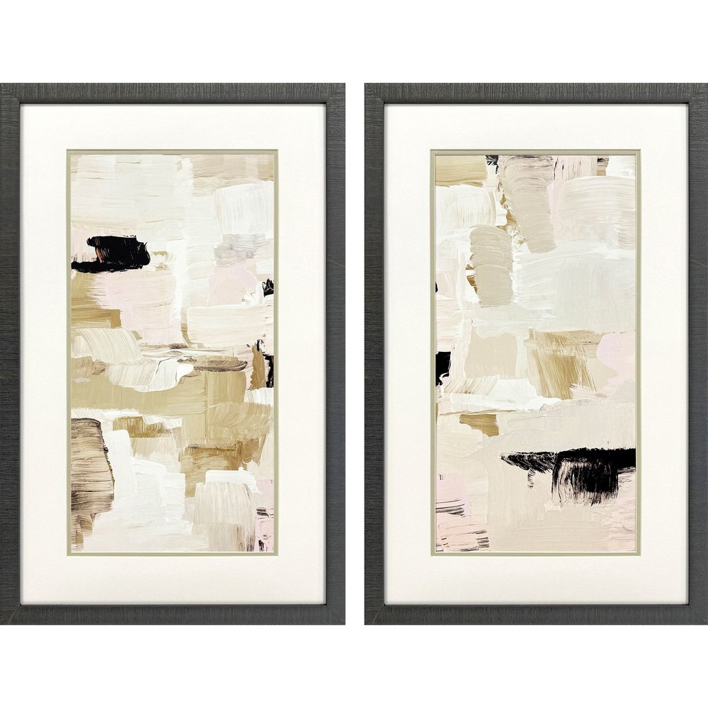 Set Of Two Morning Peace Brown Framed Wall Art — view 1