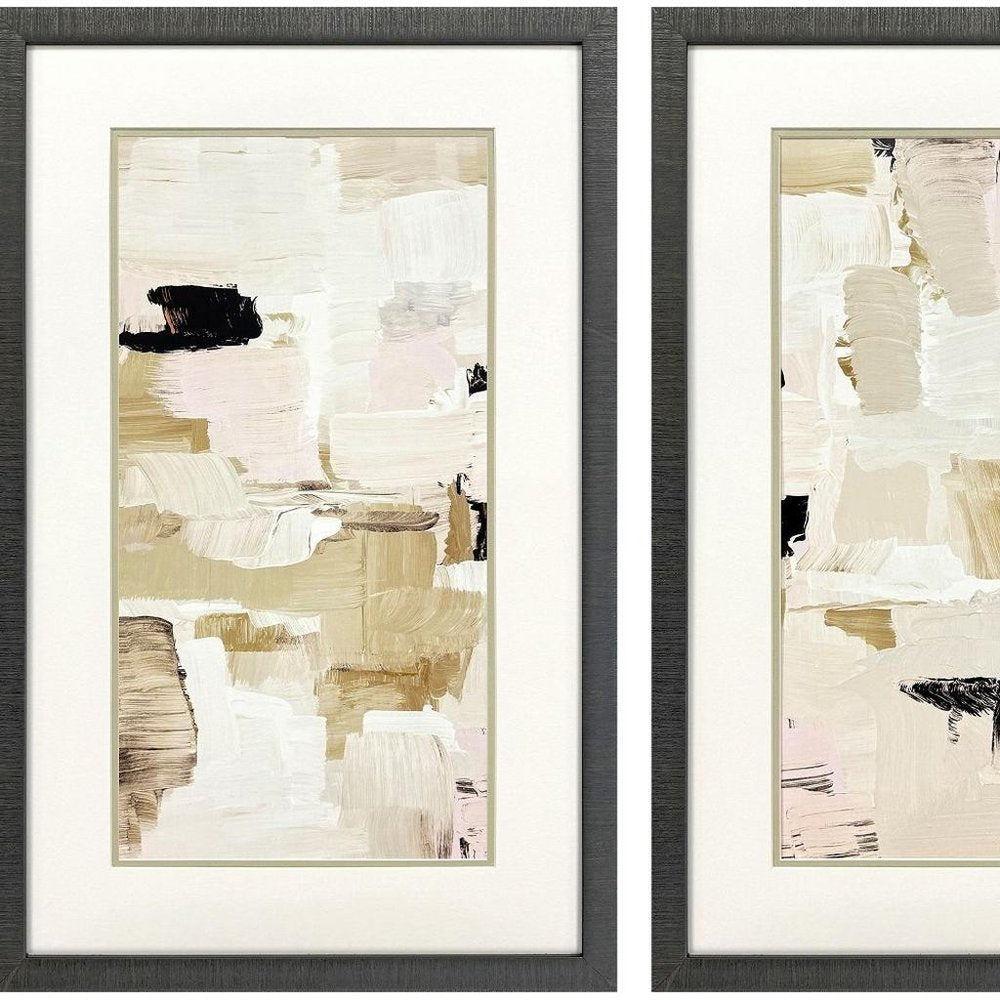 Set Of Two Morning Peace Brown Framed Wall Art
