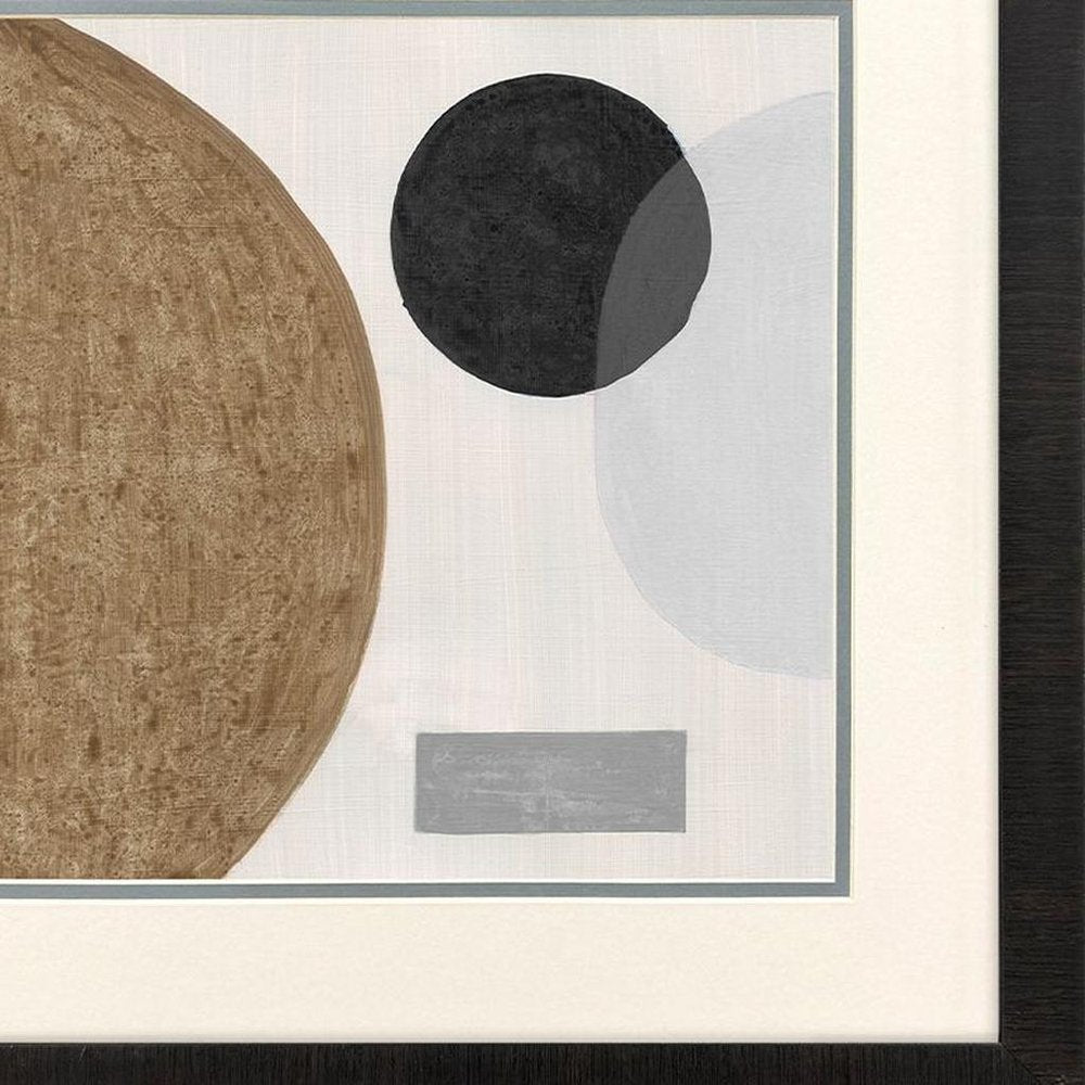 Set Of Two Neutral Stones Brown Framed Wall Art — view 4