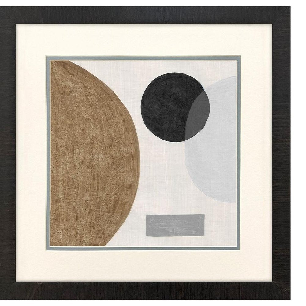 Set Of Two Neutral Stones Brown Framed Wall Art — view 5