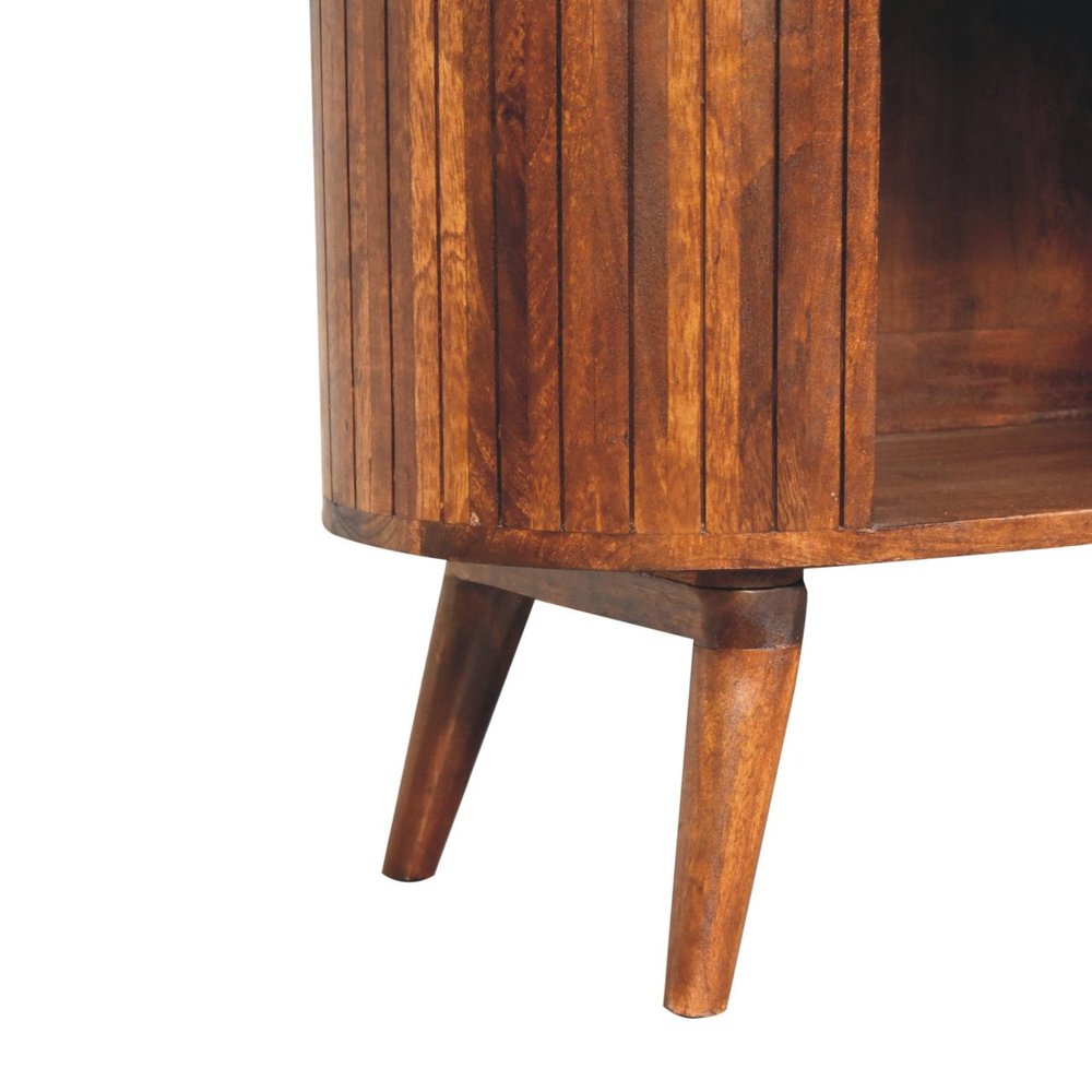 39" Chestnut Solid Wood Three Tier Bookcase HomeRoots