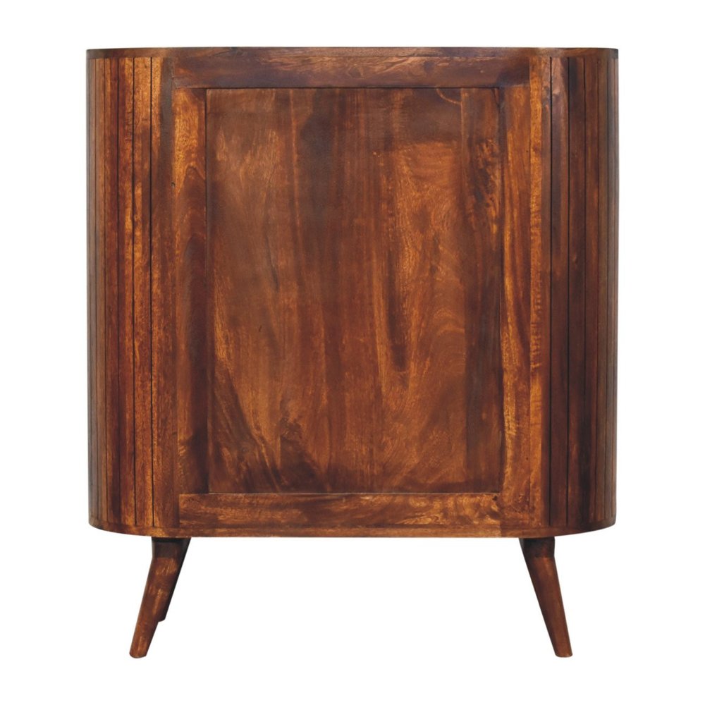 39" Chestnut Solid Wood Three Tier Bookcase HomeRoots