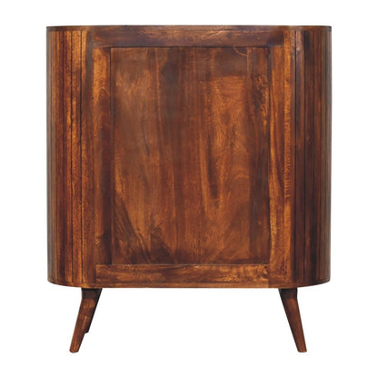 39" Chestnut Solid Wood Three Tier Bookcase HomeRoots