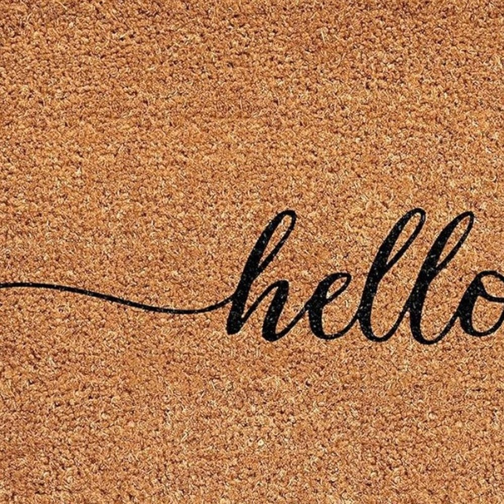 24" X 36" Brown And Natural Fall Hello Fall Outdoor Coir Door Mat — view 9
