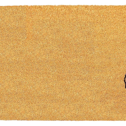 17" X 29" Brown And Natural Halloween Skull Outdoor Coir Door Mat HomeRoots