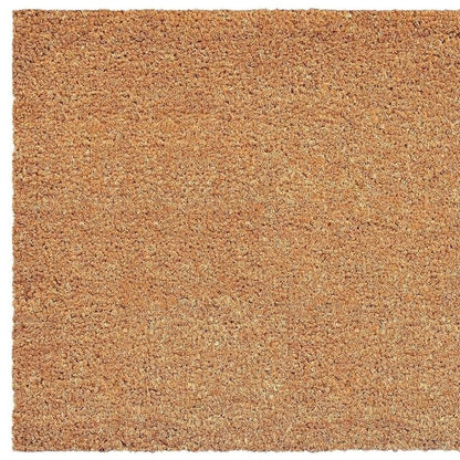 17" X 29" Brown And Natural Halloween Boo Outdoor Coir Door Mat HomeRoots