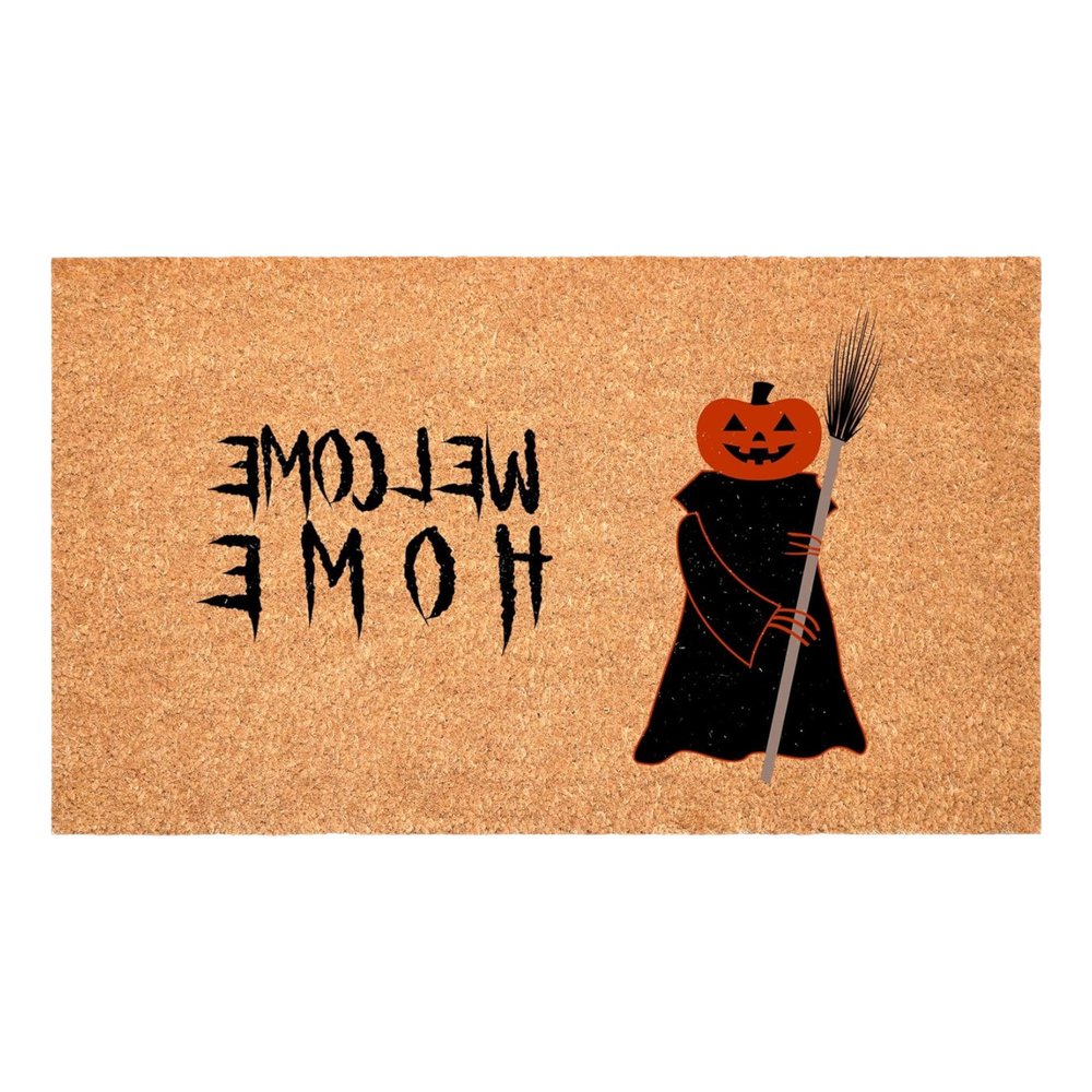 24" X 36" Natural And Brown Halloween Halloween Welcome Outdoor Coir Door Mat — view 4
