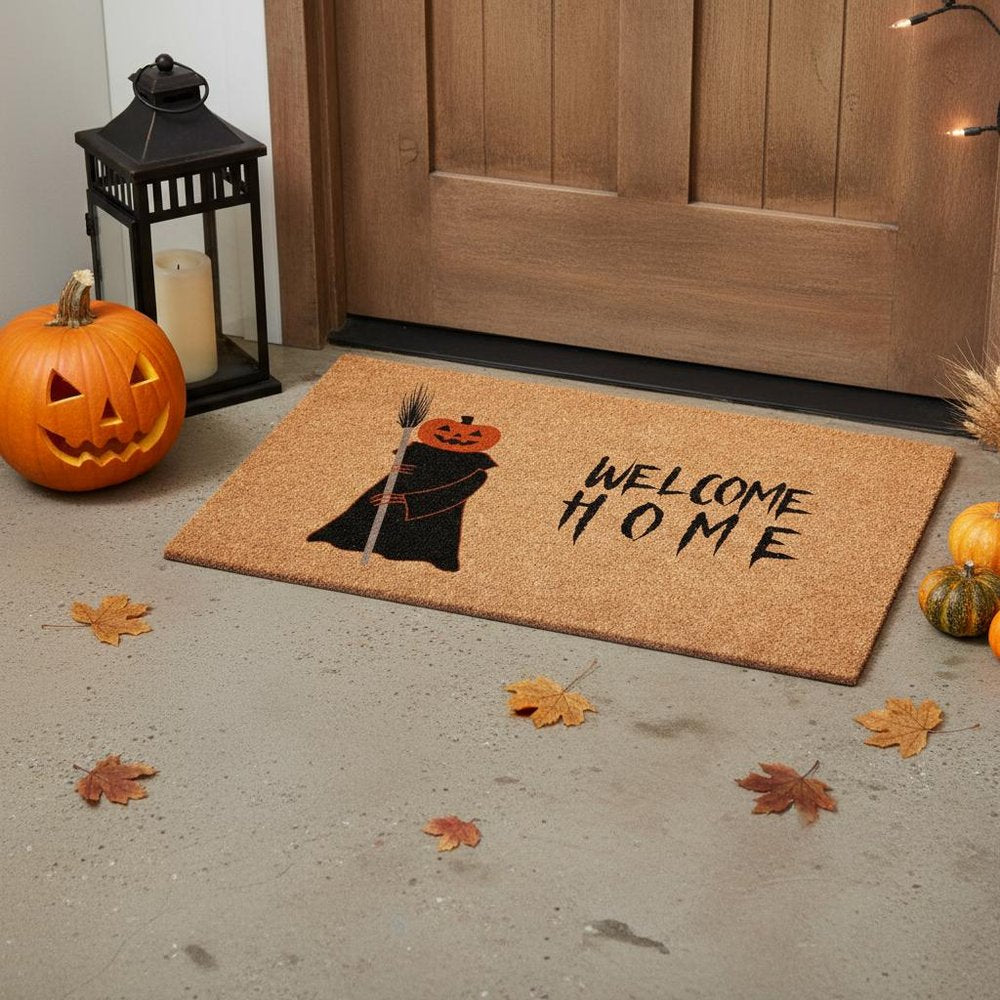 24" X 36" Natural And Brown Halloween Halloween Welcome Outdoor Coir Door Mat — view 5