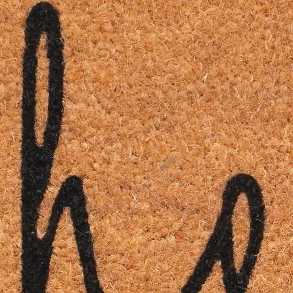 17" X 29" Brown And Black Christmas Outdoor Coir Door Mat — view 9