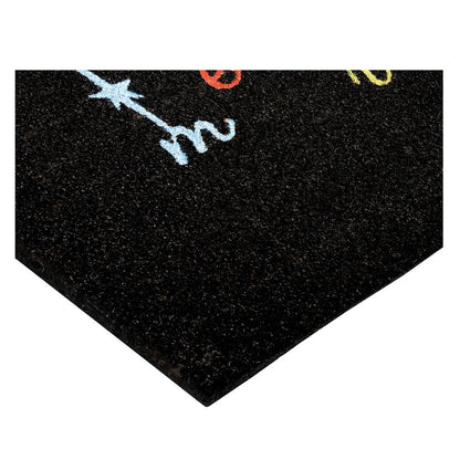 17" X 29" Black Red And Blue Merry Christmas Outdoor Coir Door Mat HomeRoots