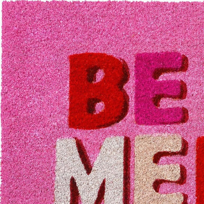 17" X 29" Pink Red And White Christmas Outdoor Coir Door Mat HomeRoots