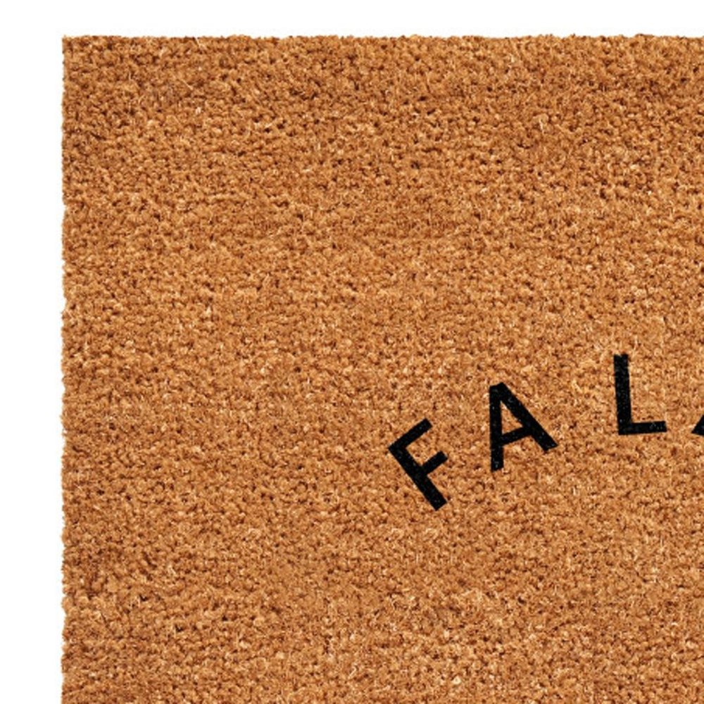 17" X 29" Brown And Black Christmas Outdoor Coir Door Mat HomeRoots