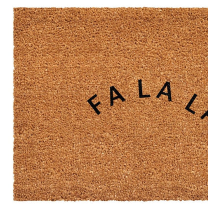 17" X 29" Brown And Black Christmas Outdoor Coir Door Mat HomeRoots