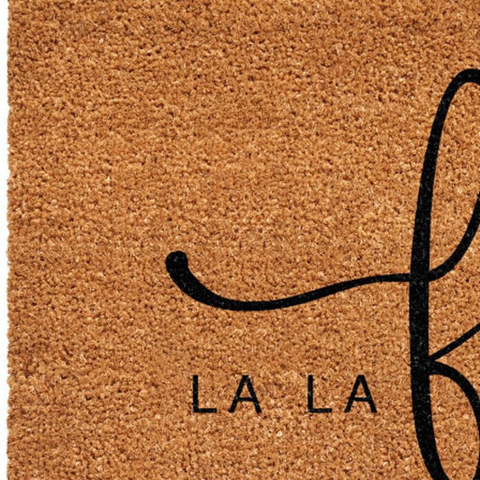24" X 36" Brown And Black Christmas Outdoor Coir Door Mat