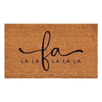 24" X 36" Brown And Black Christmas Outdoor Coir Door Mat HomeRoots