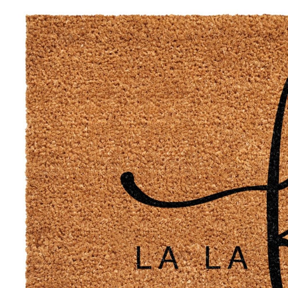 24" X 36" Brown And Black Christmas Outdoor Coir Door Mat — view 6
